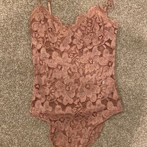 zara blush lace bodysuit